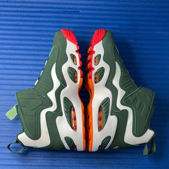Size 3.5Y- GS Nike Air Griffey Max 1 Miami Hurricanes SAMPLE (FZ7281-323) - Picture 6 of 8